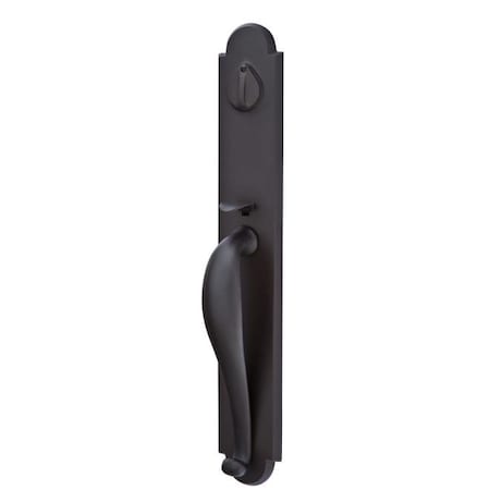 Emtek Flat Black Handleset 452332ARFBRH 452332ARFBRH